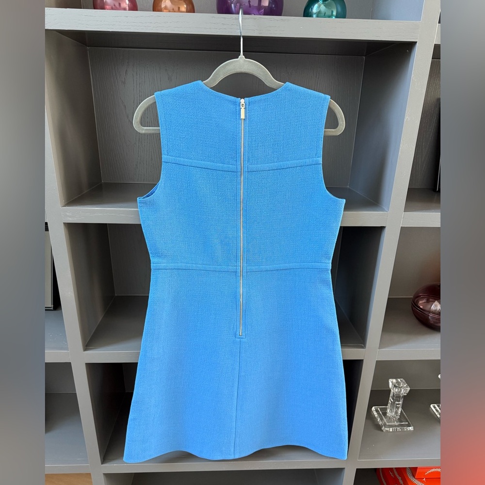 Lafayette 148 Blue Sleeveless Dress - Picture 16 of 16